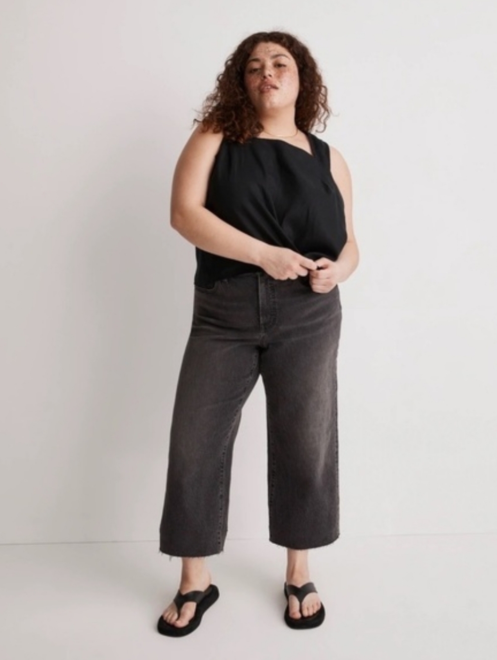 MADEWELL THE PERFECT VINTAGE WIDE LEG CROP JEANS - Picture 2 of 14